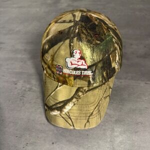 Hercules Tires Baseball Hat Men Realtree Camo Embroidered Logo Auto Mechanic Cap